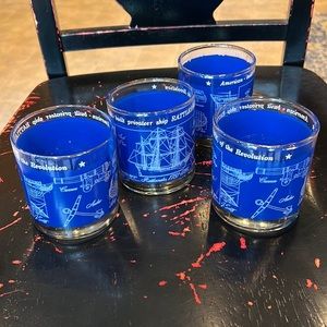 COPY - Set/Four VTG Privateer Rattlesnake Glasses